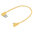 Double Right Angle (90 Degree) USB Lightning Charging Cable (25cm) for iPhone / iPad - Gold